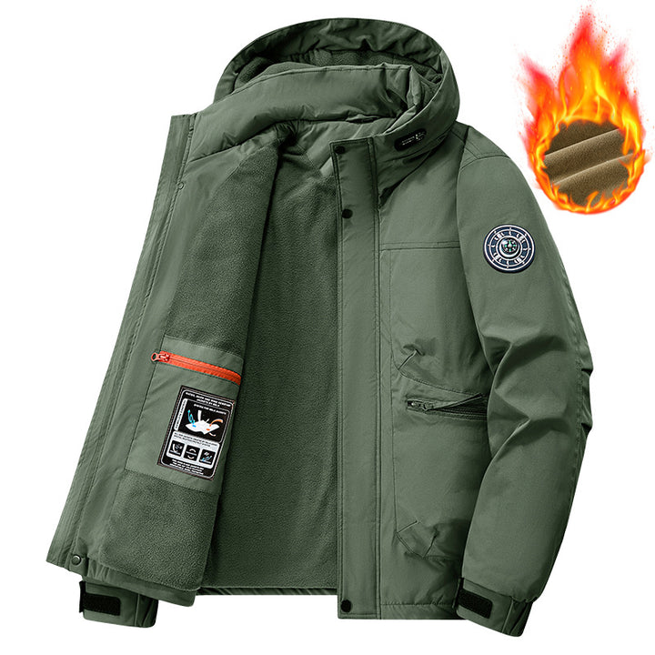 Men's Technical Weather Jacket with Removable Hood Mune Fashion