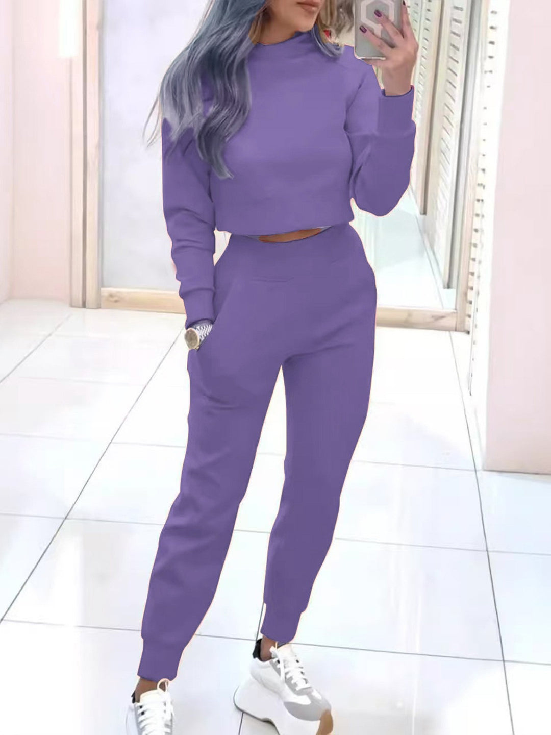 Women's Fashion Sweater and Jogging Pants Set Mune Fashion
