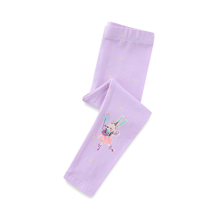 Girls leggings with playful unicorn and bunny pattern Mune Fashion