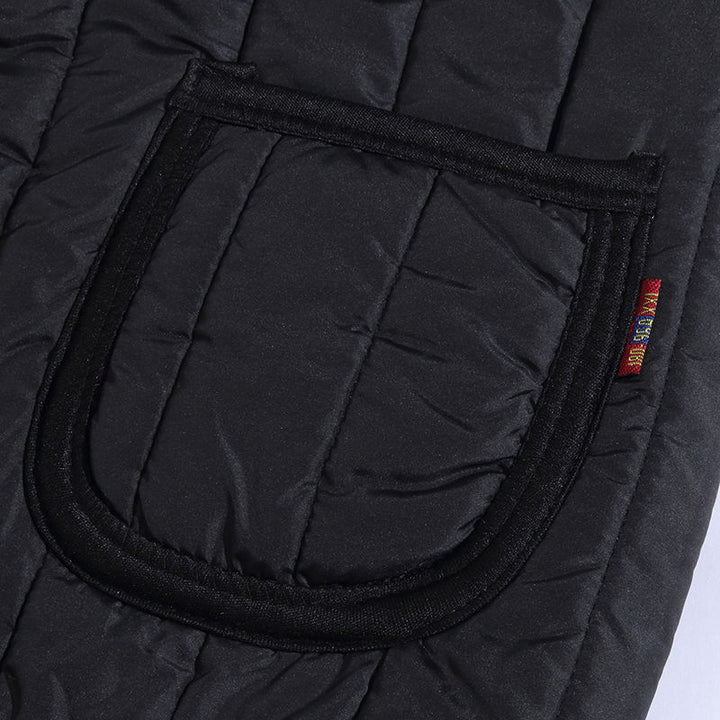 Men's quilted vest with cozy teddy fleece inner side, buttoned front and patch pockets Mune Fashion