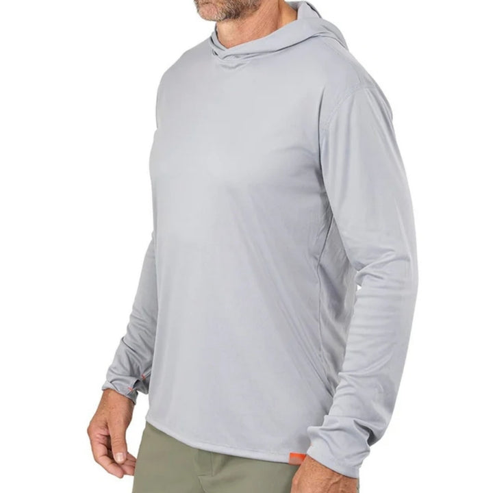 Men's Functional Long Sleeve Hoodie with Integrated Face Protection
