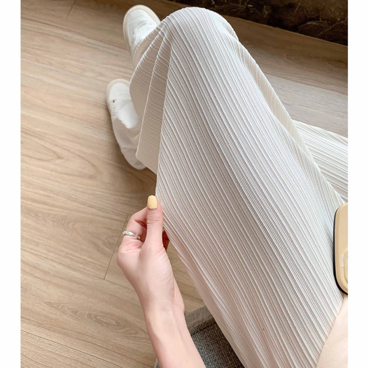 Women Pleated Wide Pants Mune Fashion