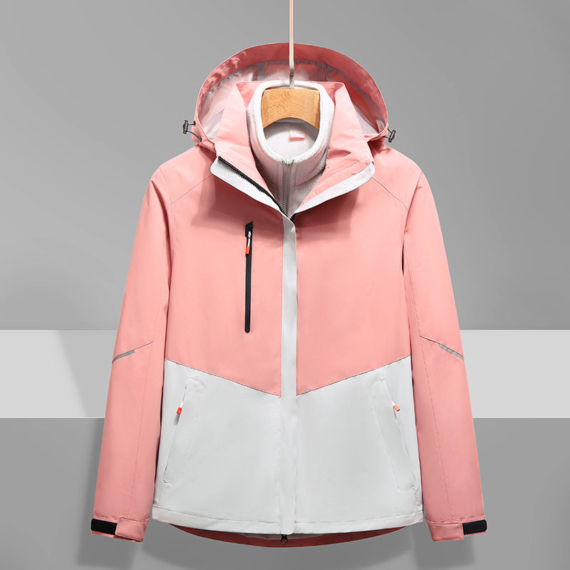 Men's Softshell Outdoor Jacket with Hood, windproof and waterproof Mune Fashion