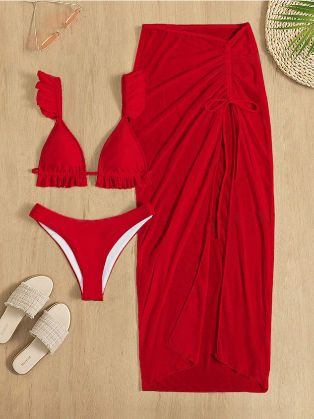 Women's Beach Tunic with Flowing Pareo Mune Fashion