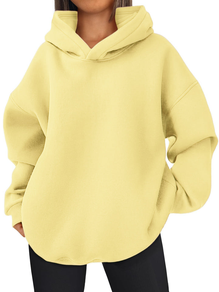 Women's nan kastiger hoodie with double-layered hood, dropped shoulders and longer back Mune Fashion