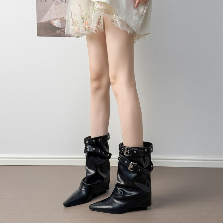 Women Fashionable and Elegant Ankle Boots Mune Fashion