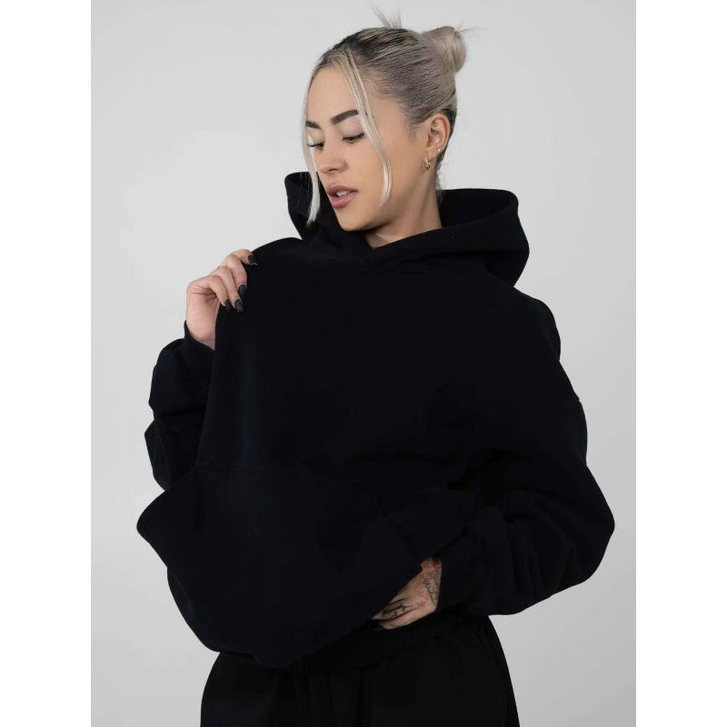 Women's oversized hoodie with kangaroo pocket and soft fleece lining Mune Fashion