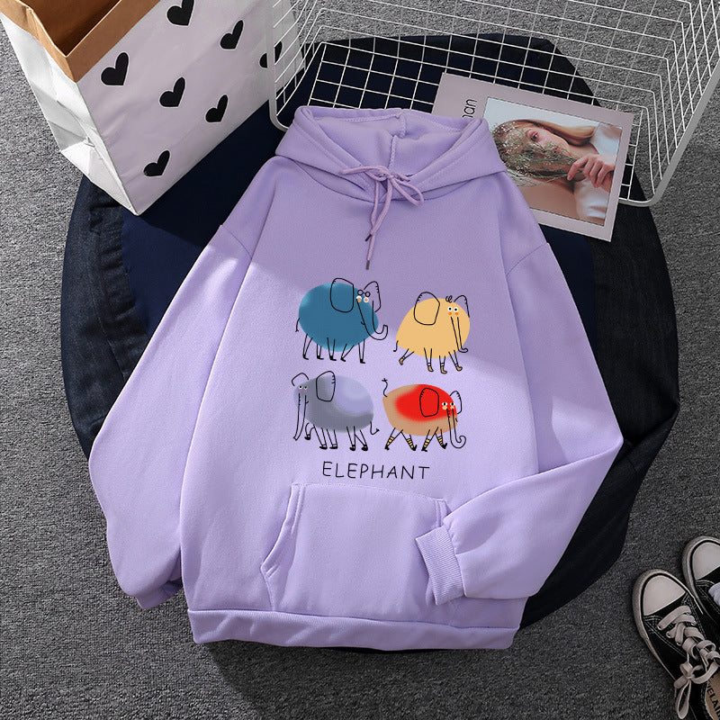 Women’s hoodie with minimalist graphic, loose oversized fit and kangaroo pocket Mune Fashion