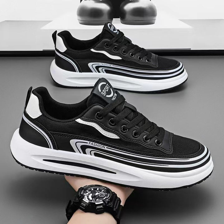 Men's lightweight breathable mesh sneakers with ergonomic platform sole Mune Fashion