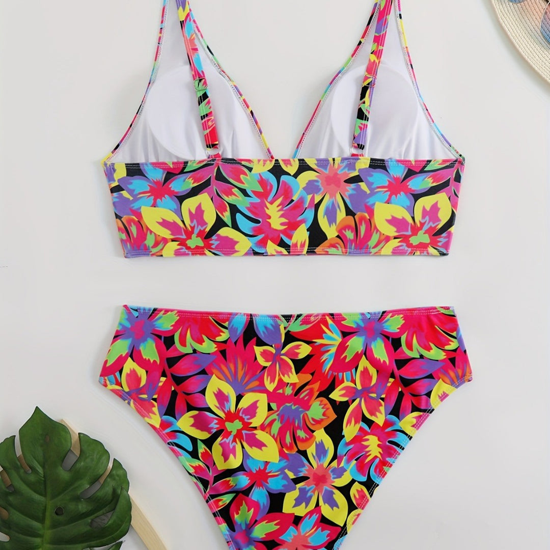 Women's Bikini Set with eye-catching floral design and comfortable cut Mune Fashion