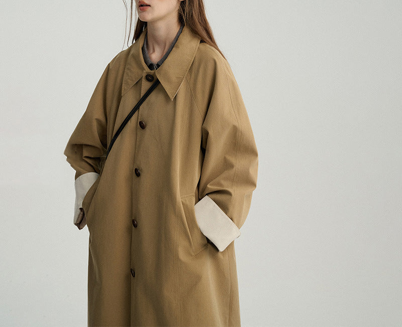 Women's Oversized City Trench Coat Mune Fashion