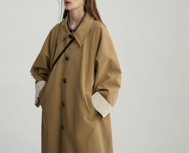 Women's Oversized City Trench Coat Mune Fashion