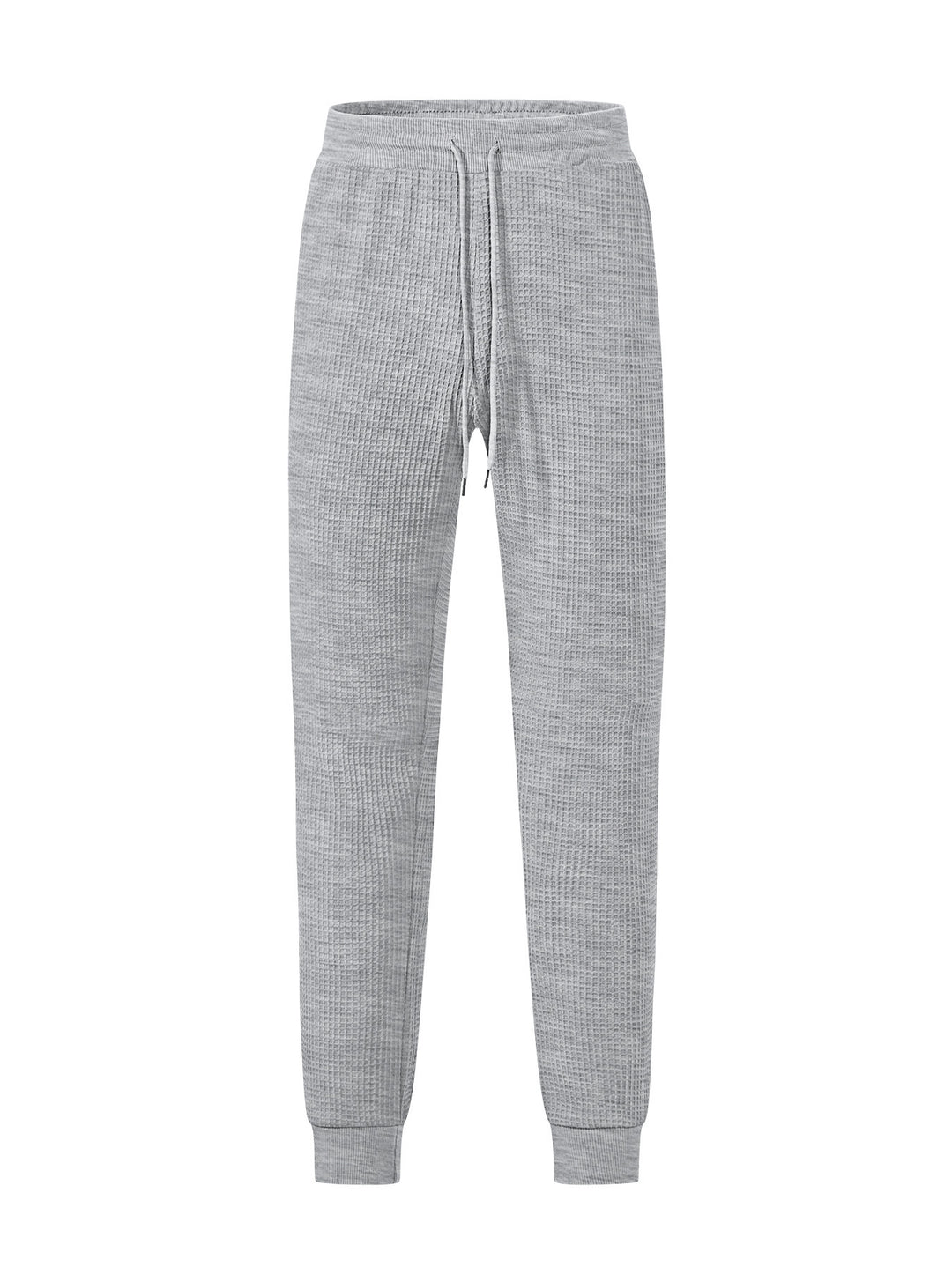 Men's fine-structured jersey lounge pants tapered cut with drawstring waistband and ribbed leg openings Mune Fashion