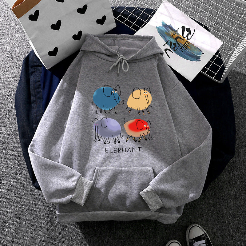 Women’s hoodie with minimalist graphic, loose oversized fit and kangaroo pocket Mune Fashion