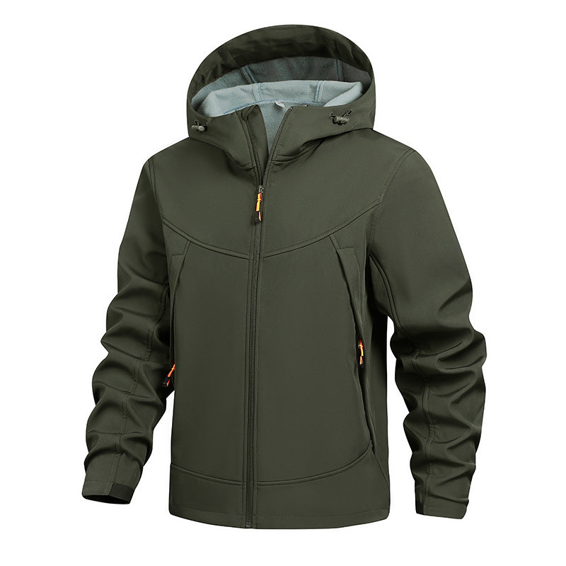 Men's Functional Transition Jacket with Adjustable Hood Collar Mune Fashion