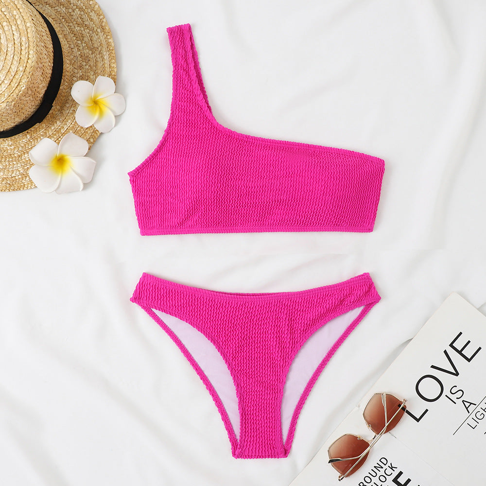 Women's triangle bikini with asymmetrical cut and exciting design Mune Fashion
