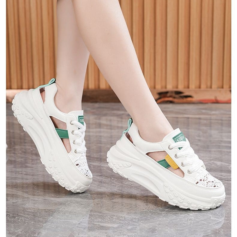 Women Sporty Sneakers with airy mesh structure and extra high comfort Mune Fashion