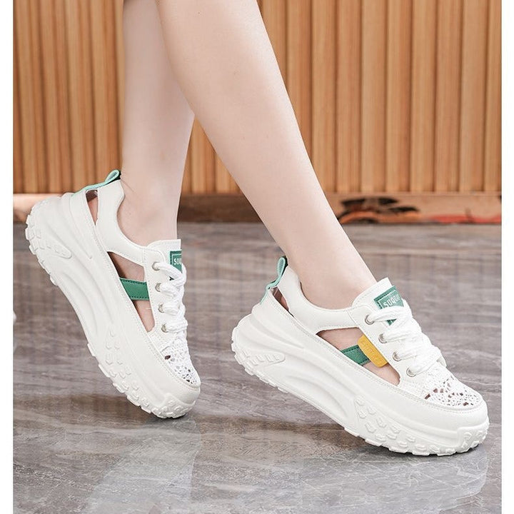 Women Sporty Sneakers with airy mesh structure and extra high comfort Mune Fashion