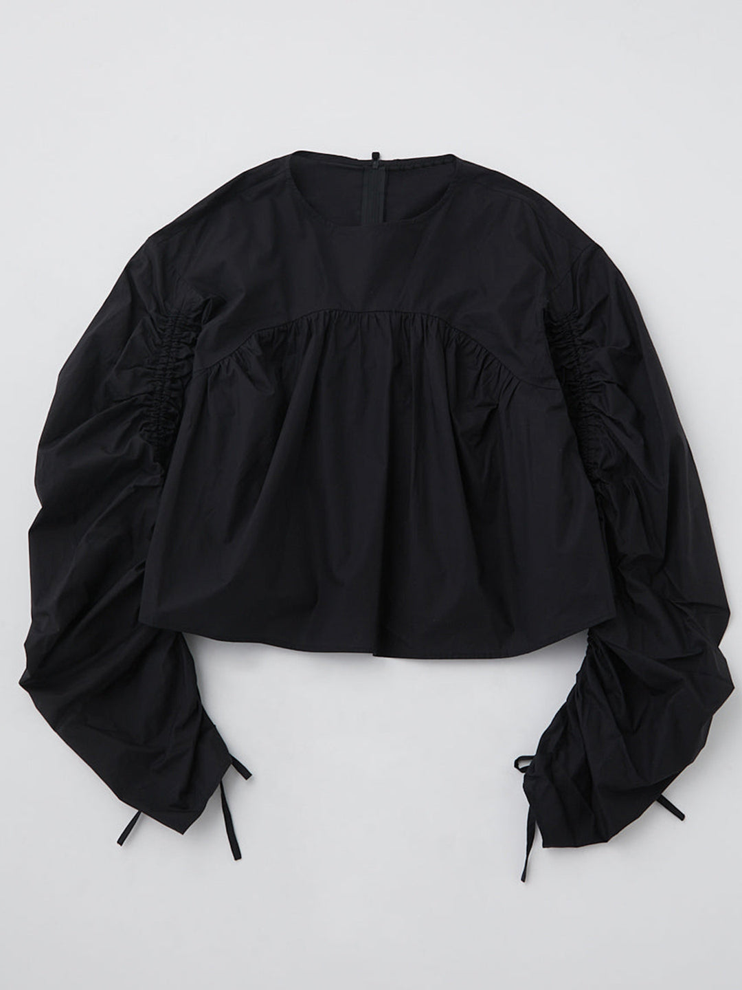 Women's short blouse with gathered balloon sleeves Mune Fashion