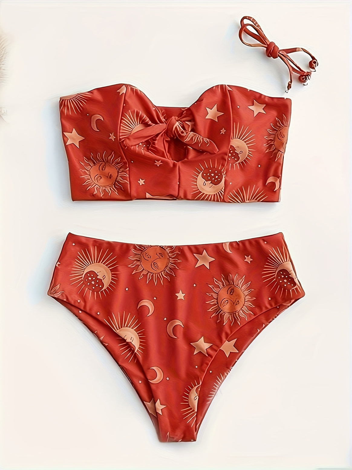 Women's bikini set with textured top and high-cut skirt Mune Fashion