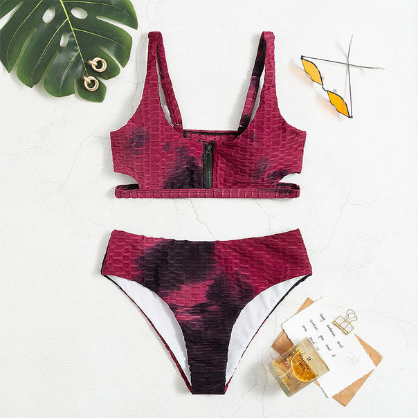 Women’s Sport Bikini with Zipper Mune Fashion