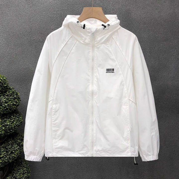 Men's Lightweight Windbreaker with Adjustable Hood Mune Fashion