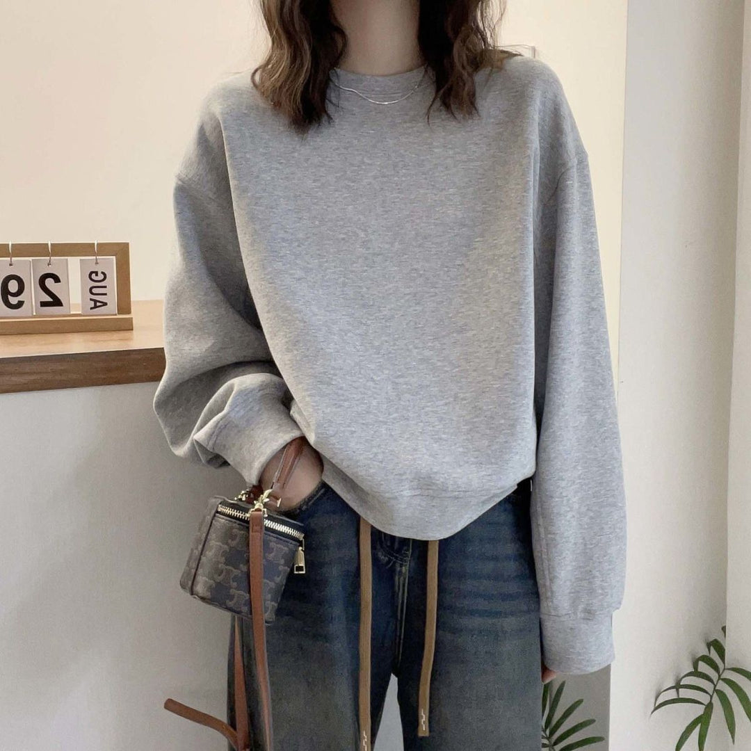 Women's Oversized Sweatshirt with Drawstring Mune Fashion