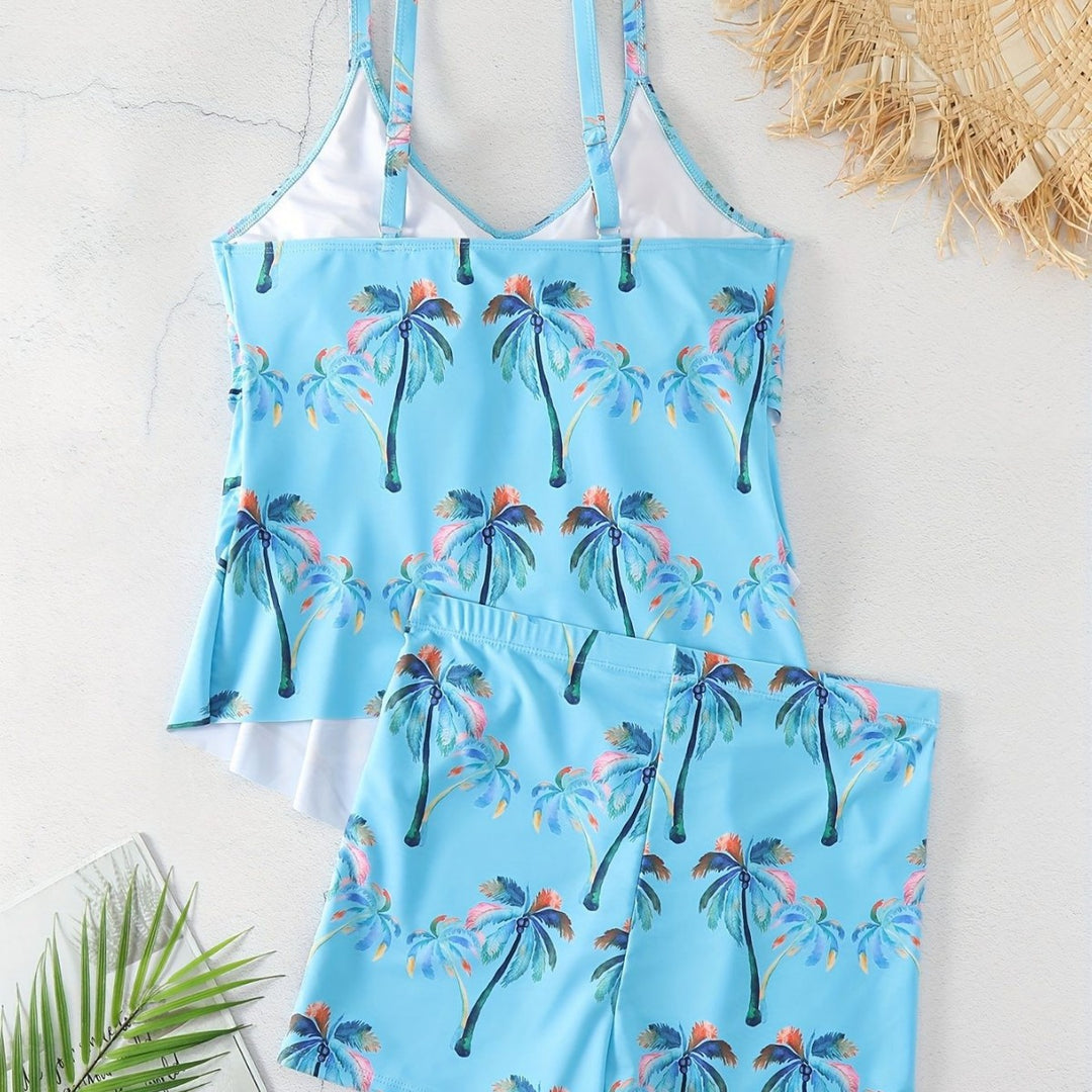 Women Ruffle Bikini Top with Shorts Mune Fashion