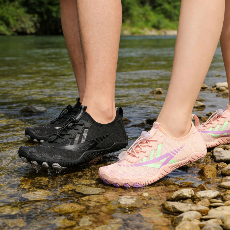 Unisex nan ultralight aqua shoes with toe-close flex profile, non-slip rubber sole and quick-release closure Mune Fashion