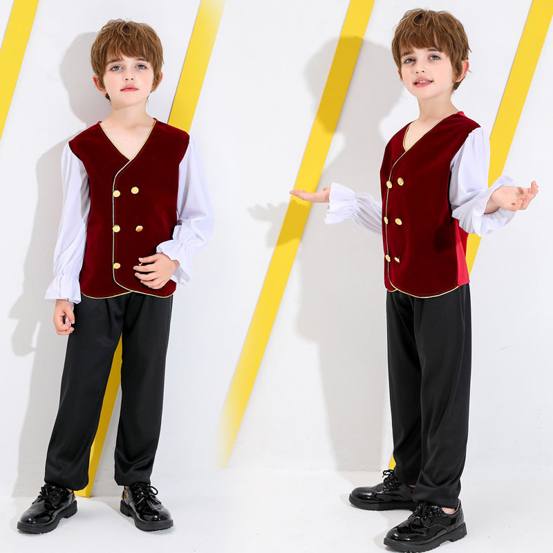 Boys' fairytale costume with detail-loving shirt and pants Mune Fashion