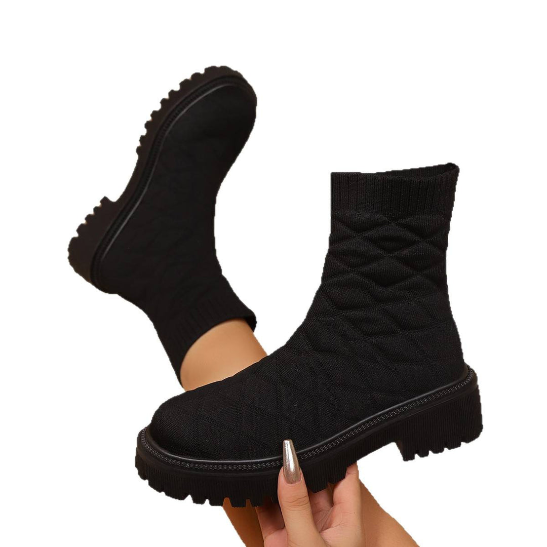 Women's Stylish and Comfortable Knitted Boots Mune Fashion