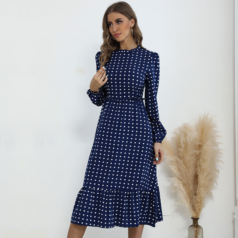 Women Playfully patterned maxi dress with ruffle details Mune Fashion