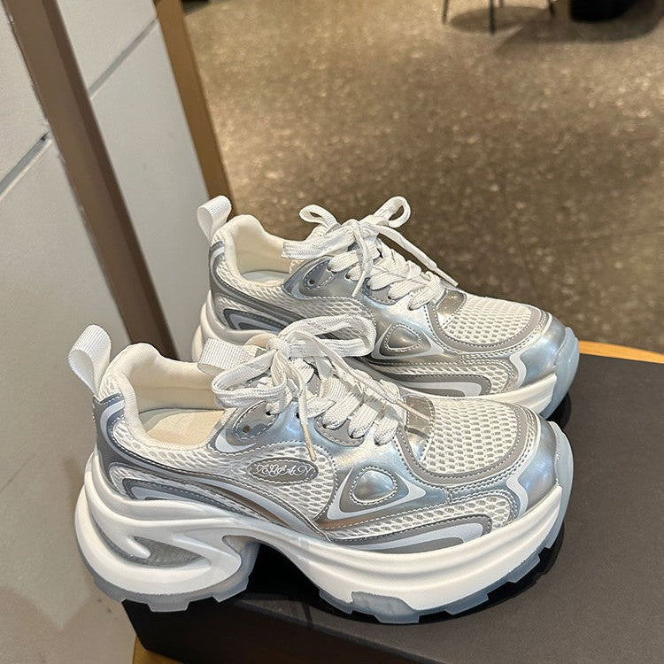 Women's sporty sneakers with breathable mesh surface and cushioned sole Mune Fashion