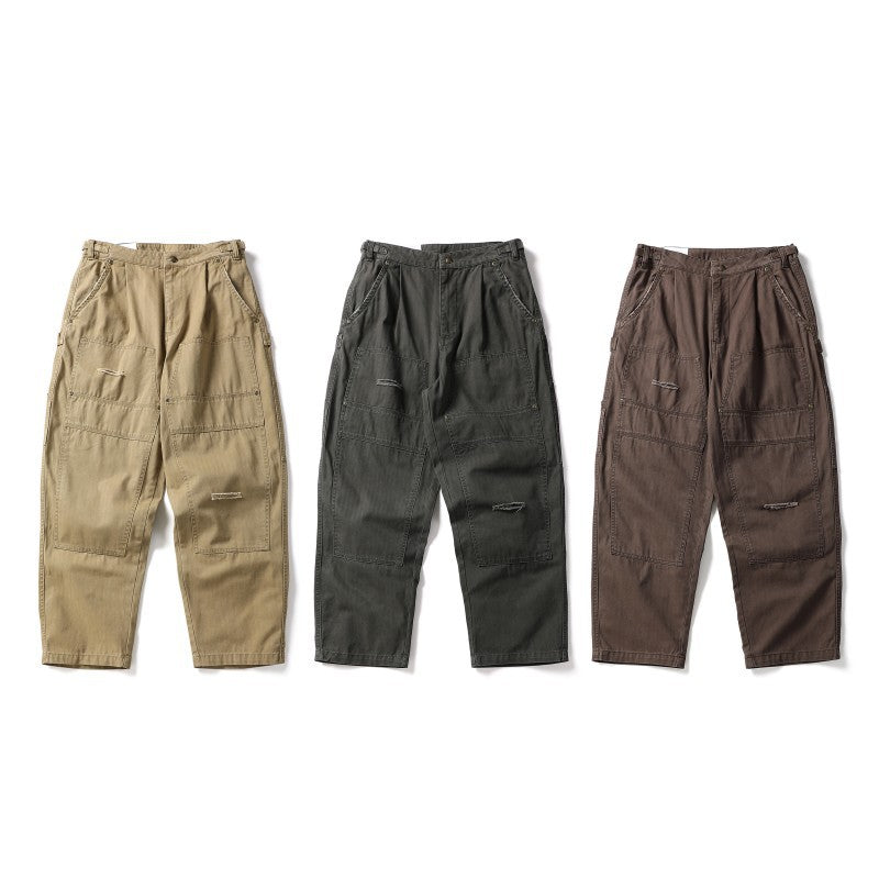 Men's Utility Cargo Pants in Baggy Workwear Style Mune Fashion