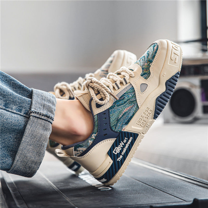 Women’s sporty sneakers with innovative camouflage pattern Mune Fashion
