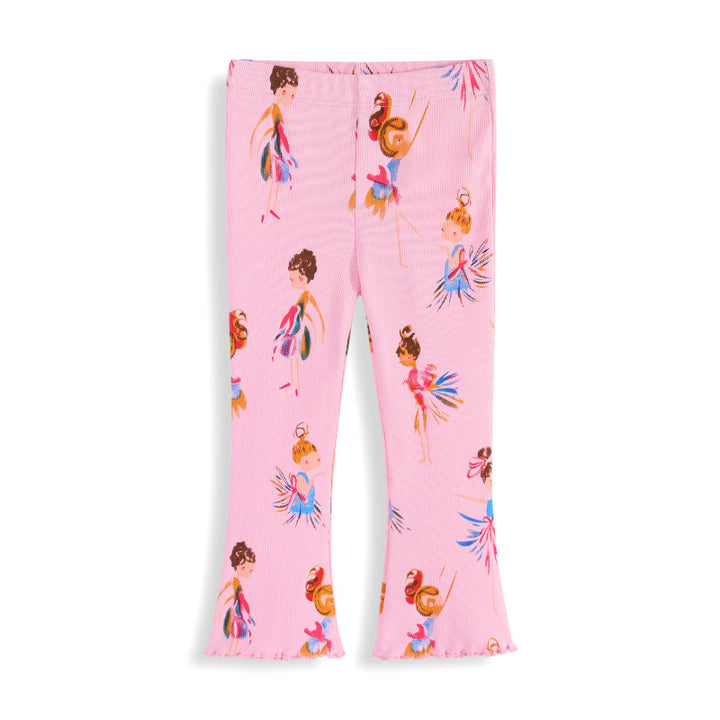 Girl Leggings with Colorful Ballerina Design Mune Fashion