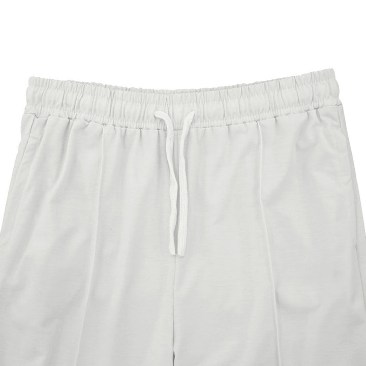 Men's Relaxed-Fit Casual Pants with Pleat, Drawstring and Side Pockets Mune Fashion