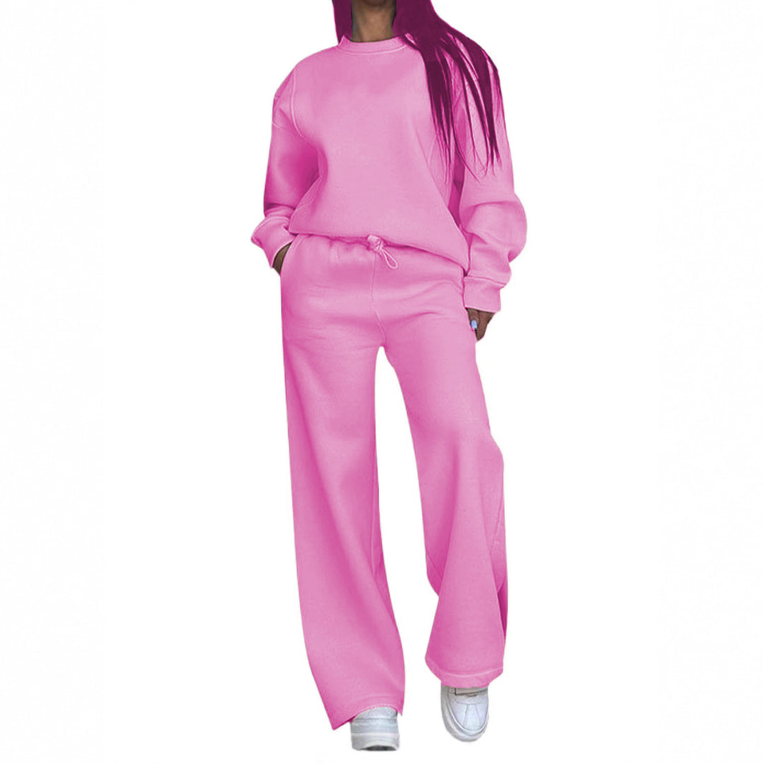 Women's casual oversized sweatshirt and wide jogging pants set Mune Fashion