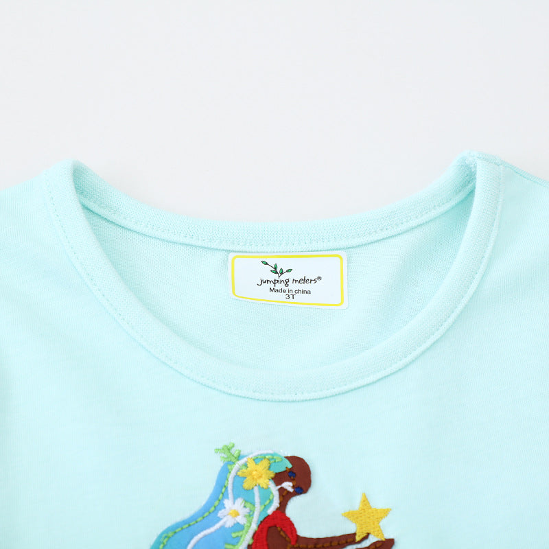 Girls Cotton Dress with Cute Mermaid Design Mune Fashion