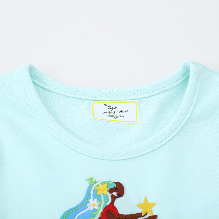 Girls Cotton Dress with Cute Mermaid Design Mune Fashion