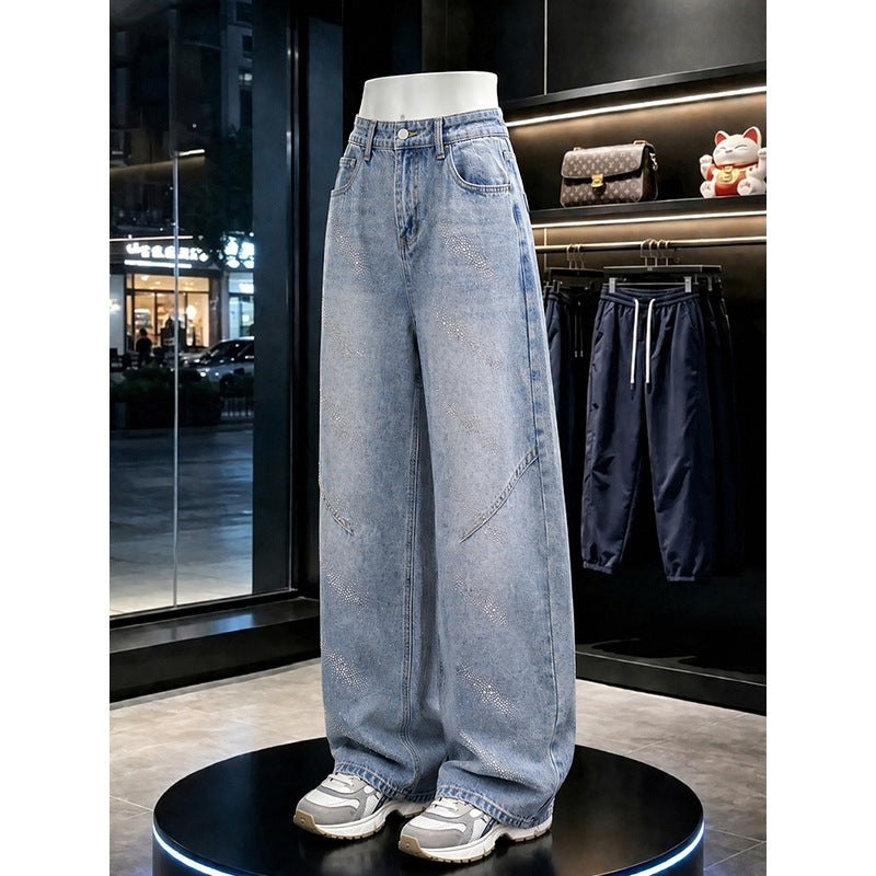 Women's Fashion Wide-Cut Jeans Mune Fashion