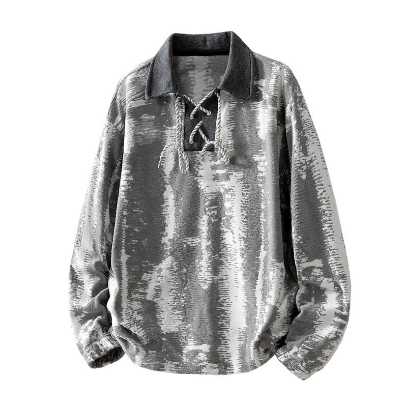 Ladies Fashionable Long Sleeve Blouse with Stand Collar Mune Fashion