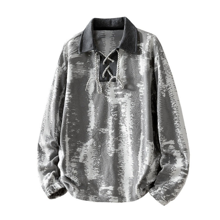 Ladies Fashionable Long Sleeve Blouse with Stand Collar Mune Fashion