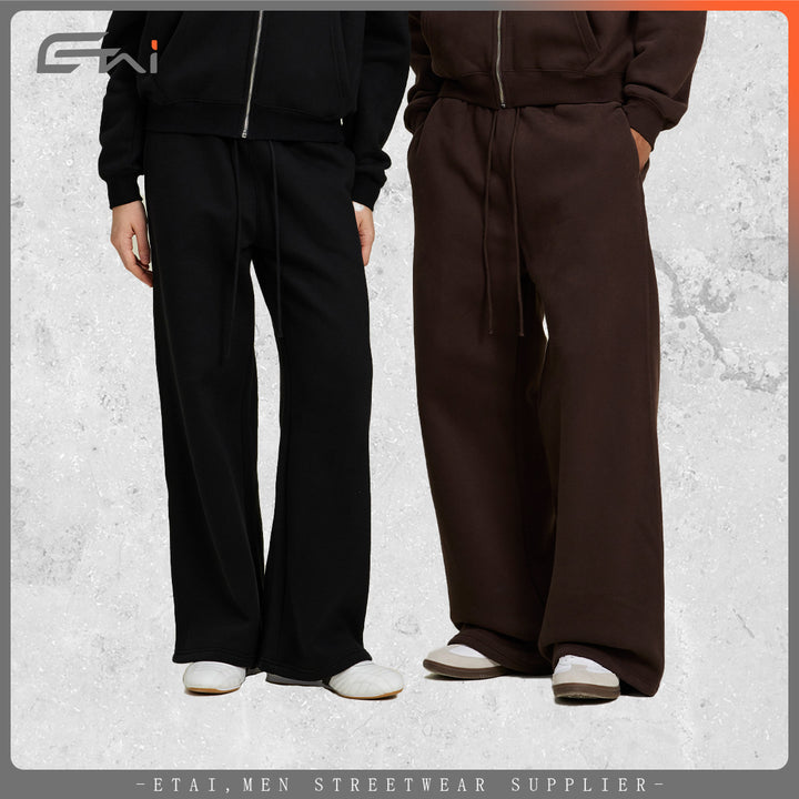 Women's Two-Piece Lounge Set with Cropped Hooded Zip Jacket and Loose High-Cut Sweatpants Mune Fashion