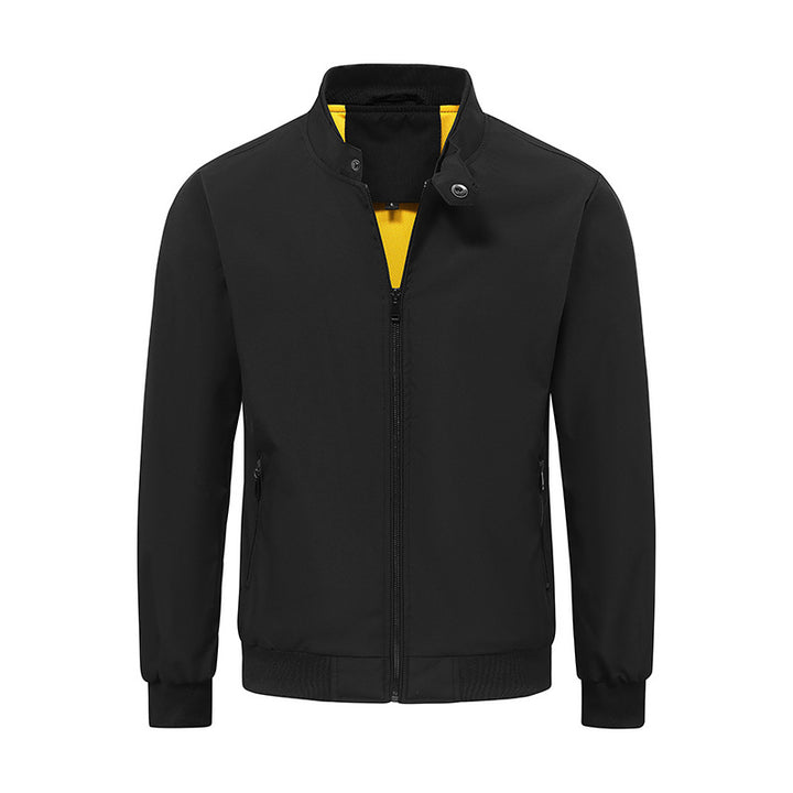Men's Lightweight Transition Jacket with High Collar Mune Fashion