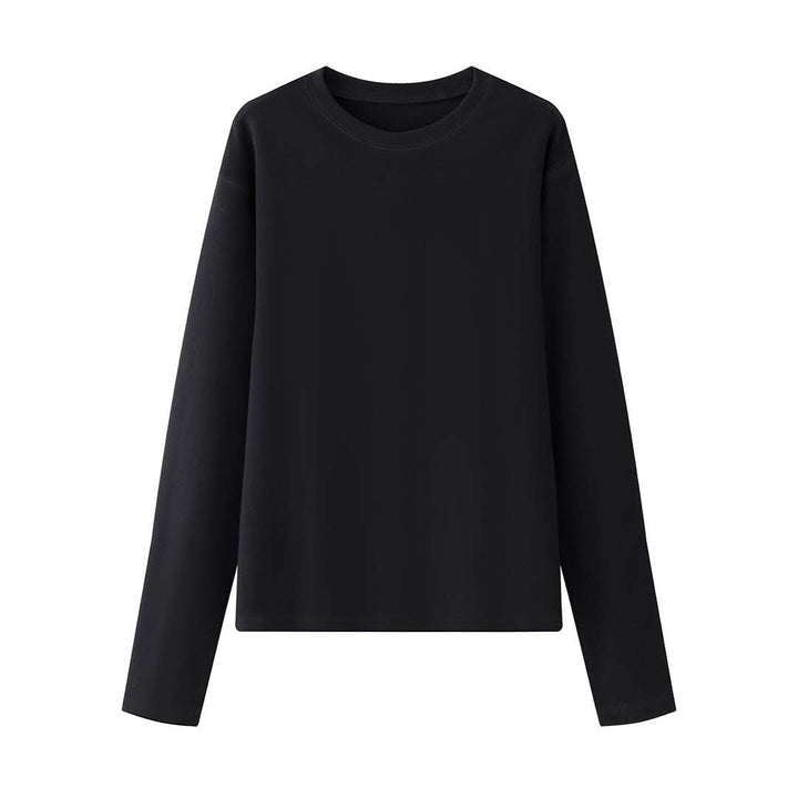 Women's Casual Boxy Sweatshirt made of heavy cotton jersey with clean round neck Mune Fashion
