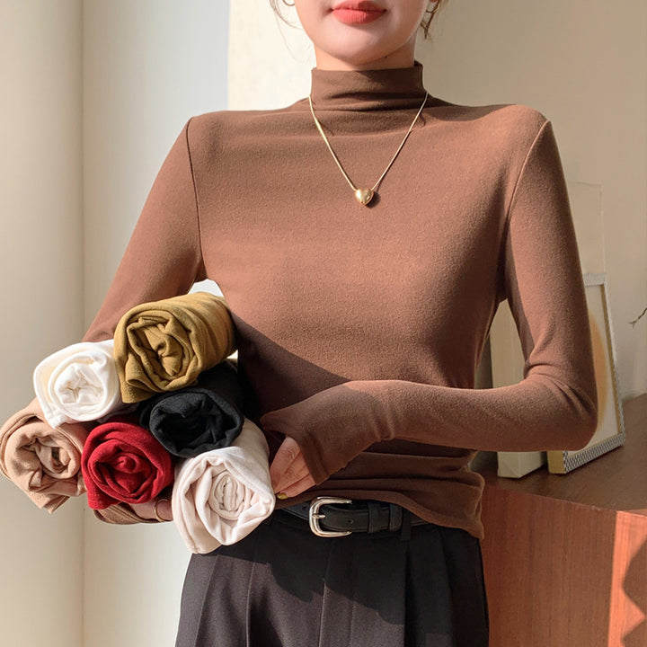 Women's Elegant Turtleneck Top Mune Fashion 1787620582