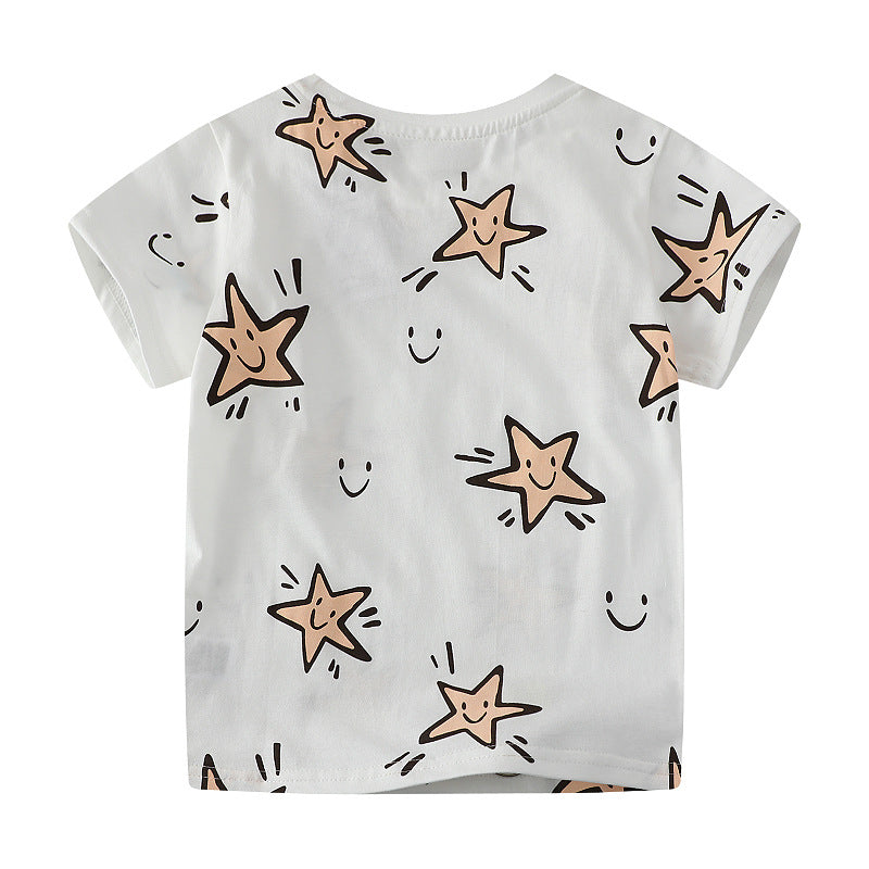 Children's T-Shirt with cheerful star pattern Mune Fashion