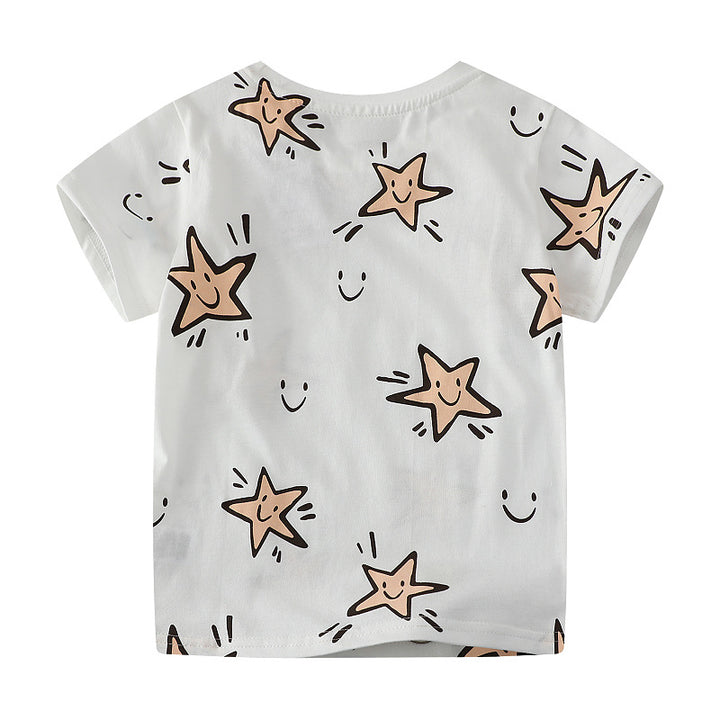 Children's T-Shirt with cheerful star pattern Mune Fashion