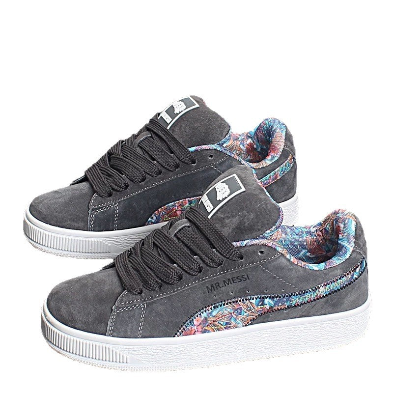 Ladies sneakers with floral lining and non-slip sole Mune Fashion